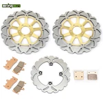 Front Rear Brake Rotors Pads For Kawasaki ZX12R ZX-12R Ninja 1200 2000-2003. Fixed Price $185.16.