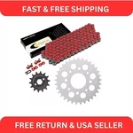 Caltric Red Drive Chain And Sprocket Kit For Honda CMX250C Rebel 1985-2016. Fixed Price $84.96.