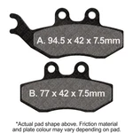 Ebc Motorcycle Brakes SFA194 Series Scooter Organic Pads Fits 08 GT200. Fixed Price $30.23.