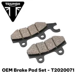 Oem Triumph Rear Disc Brake Pad Set, 2P Caliper, Lh. T2020071. Fixed Price $44.00.