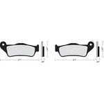 Drag Specialties 1720-0282 Organic Brake Pads. Fixed Price $37.95.