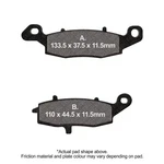 Ebc Semi Sintered Brake Rear Right For Suzuki Vzr 1800 Bz 2014-2020. Fixed Price $33.88.