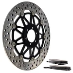 Niche Front Right Brake Rotor Pad Kit For Honda CB1 CB400F 06455-MJE-D02. Fixed Price $86.95.