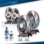 Front & Rear Brake Rotors + Ceramic Pads For 2003 2004 2005 2006 Jeep Wrangler. Fixed Price $165.92.