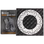 Niche Rear Right Brake Rotor Pad Kit For Honda 06435-MBL-D03 Semi Metallic. Fixed Price $62.95.