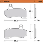 Moto-master Brake Pads Sintered Series 412201-PU. Fixed Price $49.79.