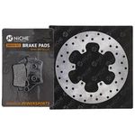 Niche Rear Right Brake Rotor Pad Kit For Bmw F650 34212345449 Semi Metallic. Fixed Price $32.95.