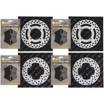 Niche Brake Rotor Pad Kit For Polaris Ranger 425 Xp 700 Semi Metallic. Fixed Price $92.95.