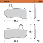 Motomaster Rear Brake Pads For Harley 1130 Vrscx Rod 2002-2007 Roadpro Sinter. Fixed Price $46.44.