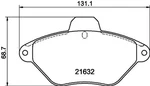 Mintex MDB1630 Front Brake Pad Set Fits Citro Xantia. Fixed Price $45.72.
