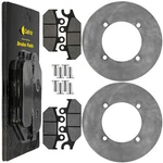 Front Rh Lh Brake Disc Rotor W/bolt & Pads For Yamaha Viking YXM700 2014-26. Fixed Price $110.39.