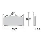 Moto-master Racing Gp Sinderpro Offroad Sinter Brake Pads 17211728. Fixed Price $52.74.