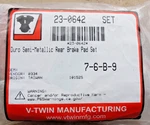 Harley Duro Semi-metallic Rear Brake Pads 87-99 Fxst Xl Fxr Fxd Repl. 44209-87C. Fixed Price $28.99.