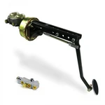 Universal 8 Single Power Brake Pedal Kit Vt Adj Disc/disc Small Chrome Oval Pad. Fixed Price $676.45.