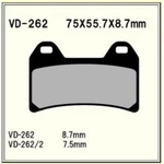 Vesrah Brake Pads (VD-262RJL). Fixed Price $115.95.