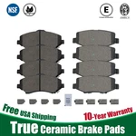 Front Rear Ceramic Brake Pads For Dodge Nitro Jeep Liberty Wrangler Jk. Fixed Price $45.49.