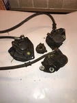 3PCS 1977 Yamaha 750 Triple Front And Rear Brake Parts Buying All Shown. Fixed Price $54.91.