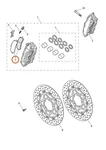 Triumph T2029092 - Genuine Oem Front Brake Pad Set For Single Caliper. Fixed Price $84.15.