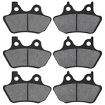 Ahl Front & Rear Brake Pads Set For Harley Flhtcu-i Semi-metallic, Black. Fixed Price $30.53.