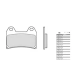 Brake Pads Brembo 07BB1959 Sinter Metal For Moto Bmw St Abs Ninet. Fixed Price $73.21.