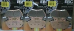 3SETS Ebc FA400HH Sintered Front Or Rear Brake Pads Harley Big Twin 00-07. Fixed Price $105.00.