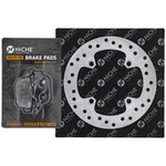 Niche Rear Right Brake Rotor Pad Kit For Honda 43351-KZ1-770 Semi Metallic. Fixed Price $35.74.