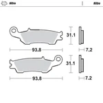 Motomaster Front Brake Pads For Yamaha WR450F 2016-2020 Nitro. Fixed Price $31.85.