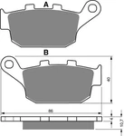 Brake Disc Pads Rear R/h Goldfren For 1999 Honda Cb 250 Fx Hornet (MC31). Fixed Price $18.96.