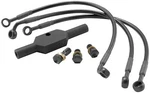 Goodridge Ebony 2 Brake Line Kit, Harley Front In. HD0091-3FPBK/BK+10. Fixed Price $158.60.