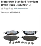 Genuine Oem Ford Motorcraft BRF-1081-D Brake Lining Kit CR3Z-2001-C. Fixed Price $39.99.