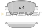 Brake Pad Set Front Axle Bremsi BP3026 Micra Clio Citan Duster Logan Kangoo. Fixed Price $25.74.