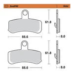 Moto-master Roadpro Front Sintered Metal Brake Pad. Fixed Price $49.59.