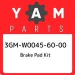 3GM-W0045-60-00 Yamaha Brake Pad Kit 3GMW00456000, New Genuine Oem Part. Fixed Price $134.03.