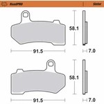 Moto-master Brake Pads Sinter Series For Harley-davidson 412201-PU. Fixed Price $52.17.