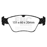 Ebc Disc Brake Pad Set - Front Redstuff Premium Street Fmsi D710 98 Thru Fits 20. Fixed Price $223.27.