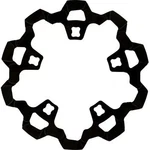 Lyndall Front Brake Rotor 11.8IN. Black Motorcycle Street Bike 3-231-2. Fixed Price $323.06.