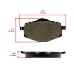 Caltric Rear Brake Pads For Yamaha YZ125 YZ250 Competition 1988. Fixed Price $18.45.