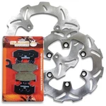 Front + Rear Brake Disc Rotors Pads For Kawasaki Kdx 250 1991-1994. Fixed Price $73.74.