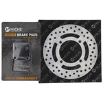 Niche Rear Right Brake Rotor Pad Kit For Kawasaki Semi Metallic 43082-1257. Fixed Price $38.51.