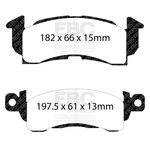 Ebc Brakes Disc Set Yellowstuff Street And Track Front. Fixed Price $144.01.