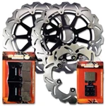 Front+rear Brake Rotor+pads For Ducati Monster S4 400 800 1000 992CC 2003-2006. Fixed Price $331.88.