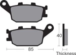 Vesrah Semi-metallic Brake Pads Rear Fits Suzuki Sv 650S (2003-2010). Fixed Price $36.14.