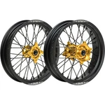 Turner Performance Products Supermoto Titan Front And Rear Wheel Set - Gold. Fixed Price $799.99.