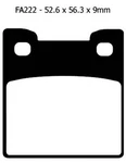 Ebc Brake Pads Std Organic, FA222 Black. Fixed Price $38.15.