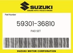 Suzuki Genuine Pad Set 59301-36810. Fixed Price $49.49.