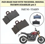 Pair Front Brake Pads Fit For Triumph Scrambler 400X - YTA02079. Fixed Price $33.83.