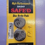 Daido Safed High-performance Dess Brake Pads Honda DDH04 Nos. Fixed Price $30.00.