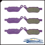 3 Pair Brake Pads For Harley-davidson Fxcwc Rocker 2008-2011 Carbon Fiber. Fixed Price $19.51.