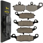 Caltric Front And Rear Brake Pads For Kawasaki ZR750K Z750S 2005 2006. Fixed Price $18.00.