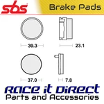 Sbs 637HF Brake Pads Organic. Fixed Price $32.20.